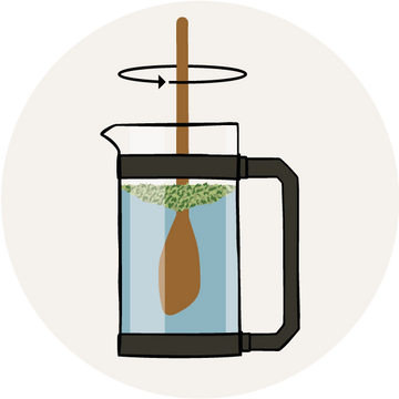 Umrühren & Deckel drauf.