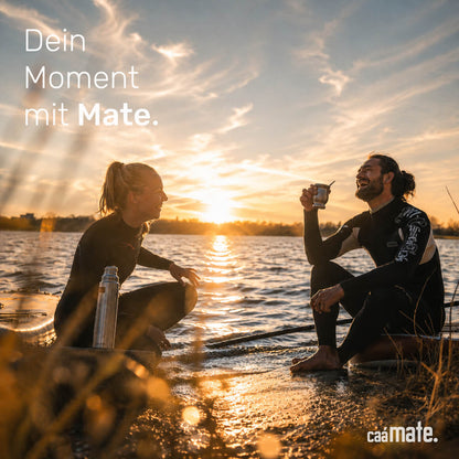 Mate Set für 2 Edelstahl