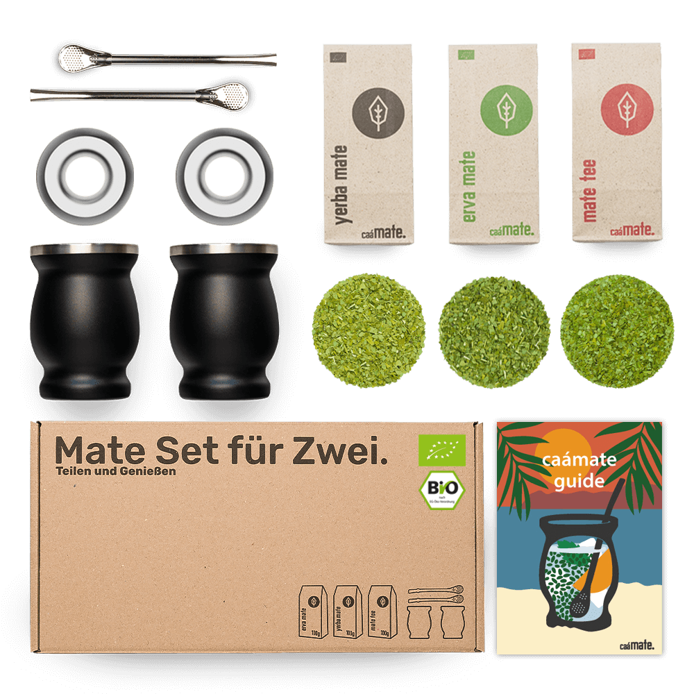 [NL]Mate Tee Set fuer zwei Edelstahl schwarz caamate