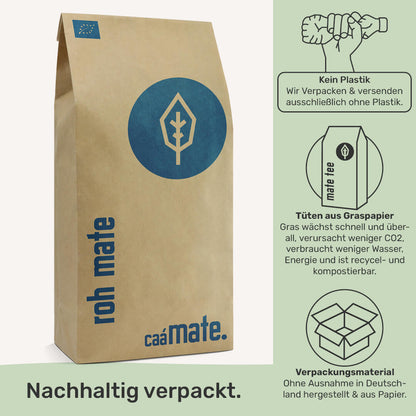 [NL]caámate roh matetee plastikfrei verpackt nachhaltiges Verpackungsmaterial