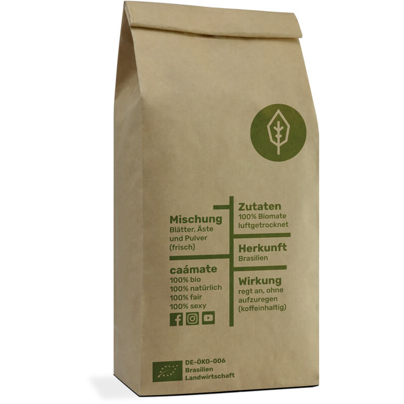 [NL]Rückseite erva mate tee caámate