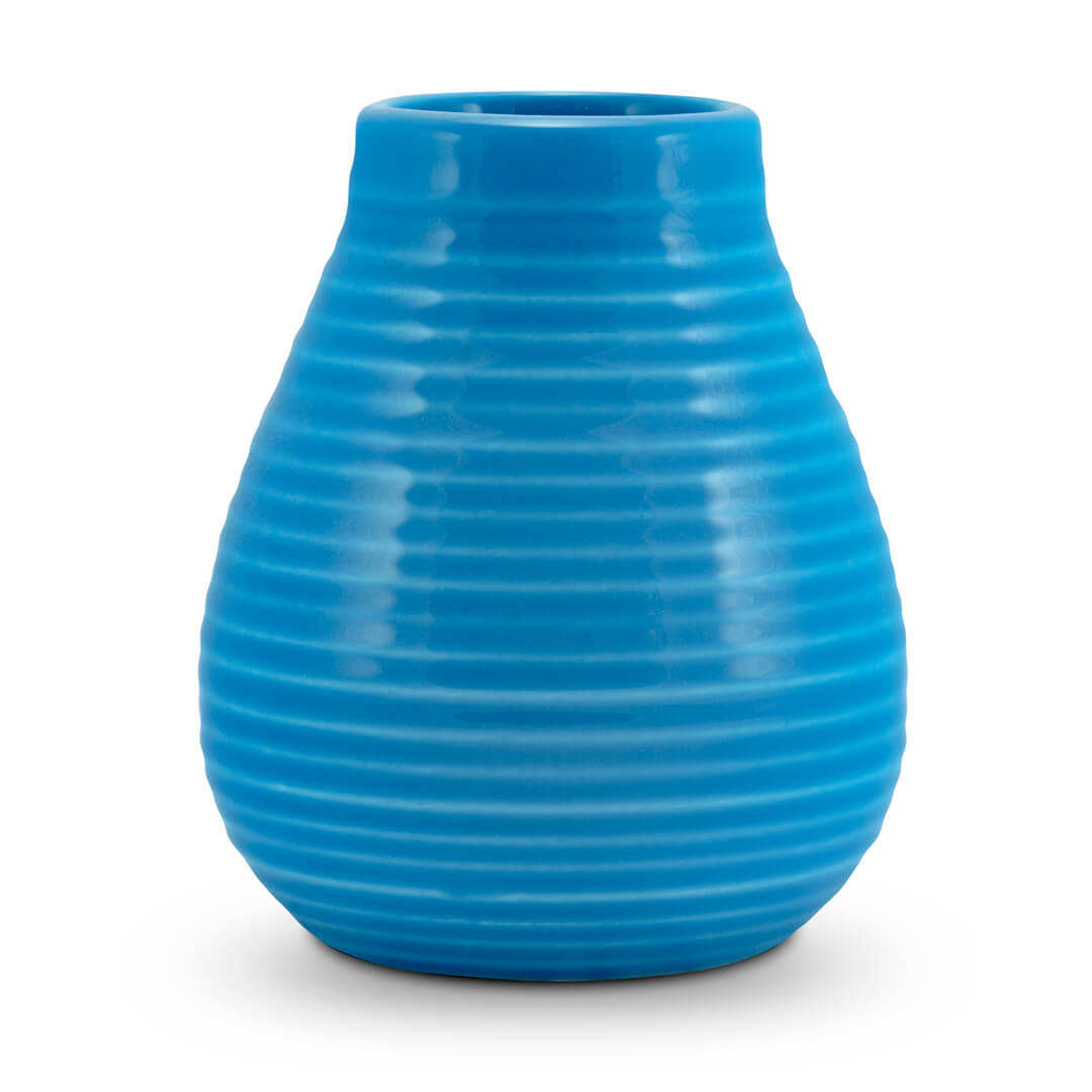 Keramik-Kalebasse blau von caámate