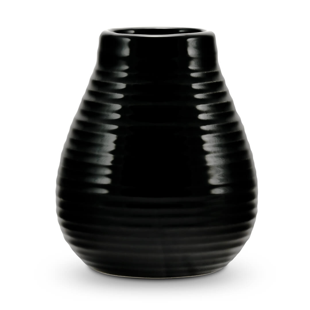 Keramik-Kalebasse schwarz von caámate