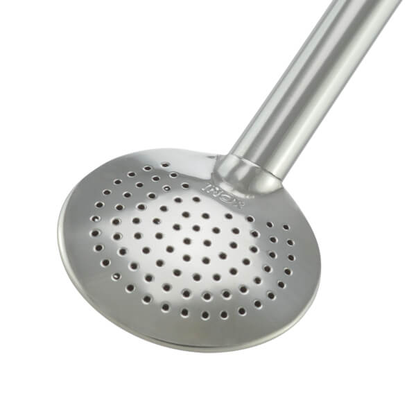 Bomba Trinksieb Edelstahl Detailansicht von caámate