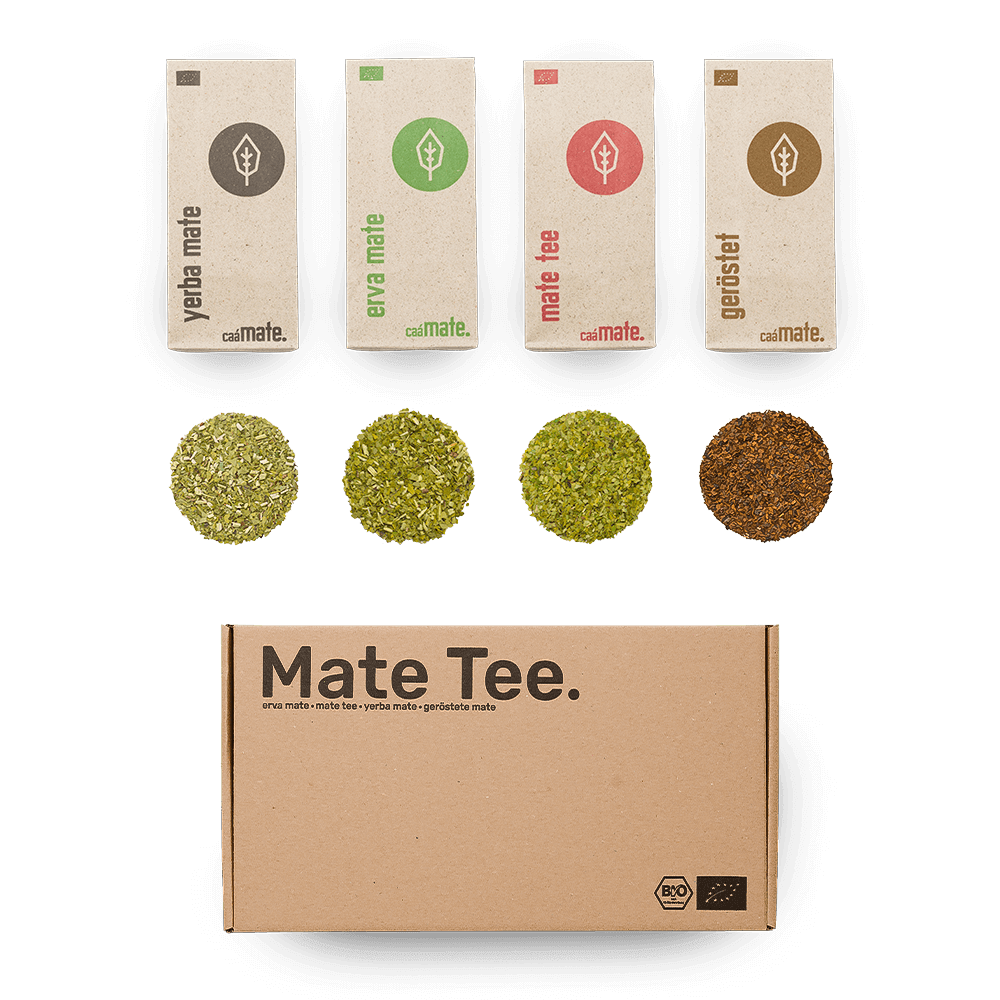 [NL]Mate Tee probierset vier Sorten caámate erva mate yerba mate mate tee geröstete mate