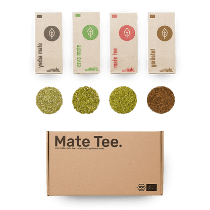 [NL]Mate Tee probierset vier Sorten caámate erva mate yerba mate mate tee geröstete mate